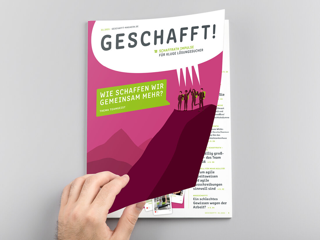 Cover der neusten Geschafft-Ausgabe