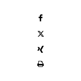 Icons von Sozialen Medien untereinander dargestellt