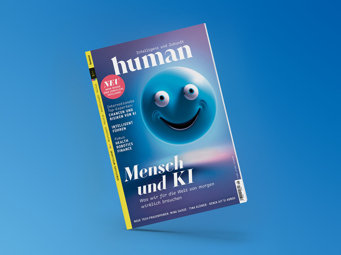 Das Bild zeigt das Magazin "human" - Intelligenz und Zukunft