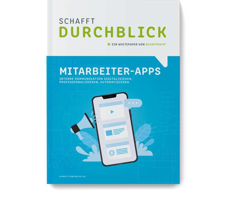 Frontalansicht Whitepaper Mitarbeiterapp
