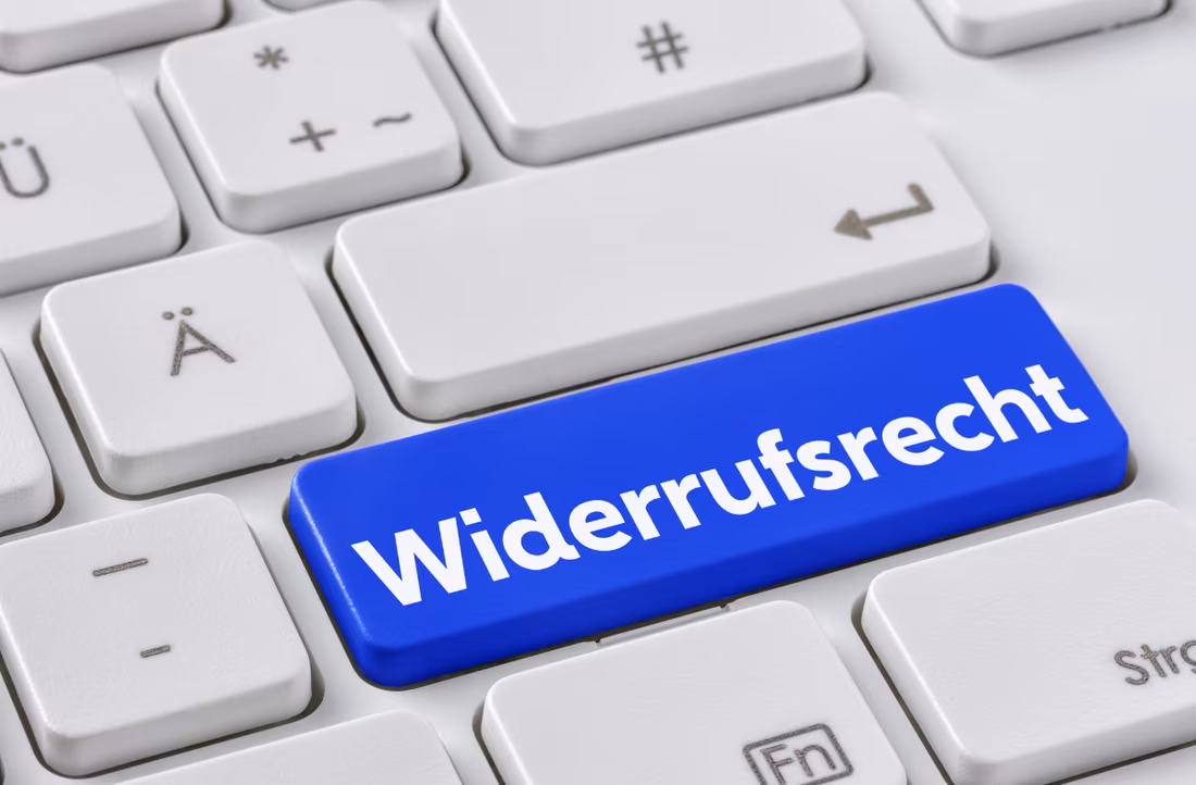 Widerrufsbutton