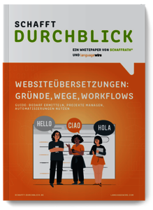 Frontalansicht Whitepaper Websiteübersetzung