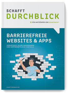 Frontalansicht Whitepaper Cover Barrierefreiheit