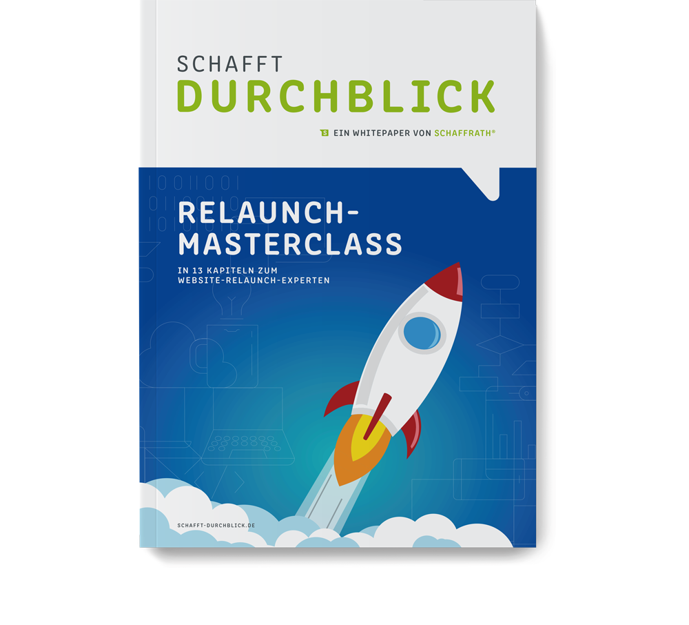 Frontalansicht Whitepaper Website Relaunch