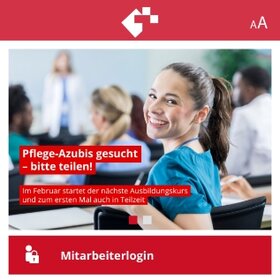 Ausschnitt der App des Kinderkrankenhaus Wilhelmstift