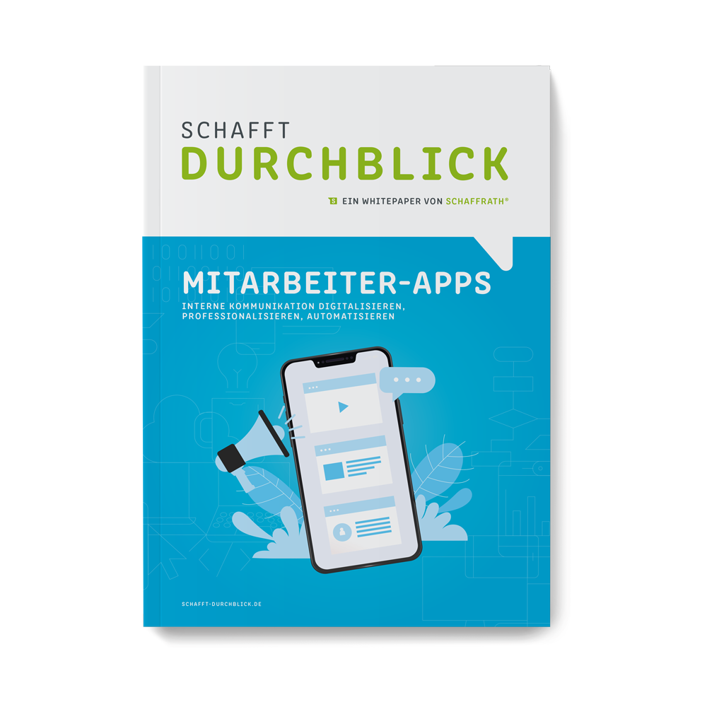 Frontalansicht Whitepaper Mitarbeiterapp