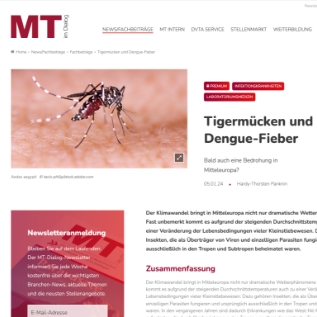 Ausschnitt der Webseite von MT im Dialog