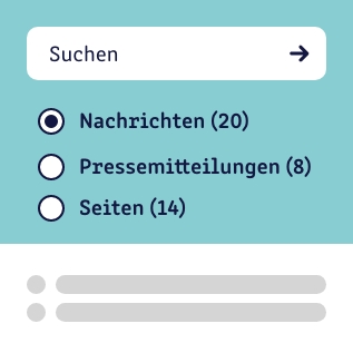 Grafik zur Filterfunktionen mit spezialisierter Suchfunktion