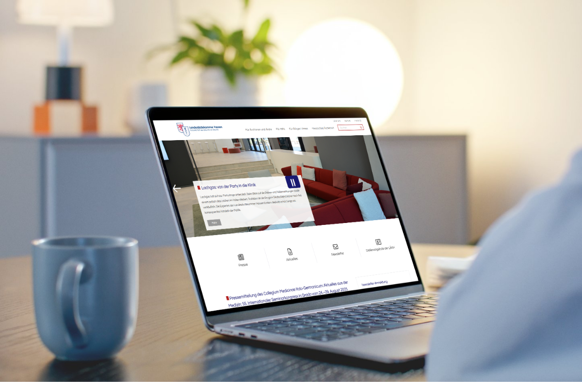 Auschnitt Website LAEKH