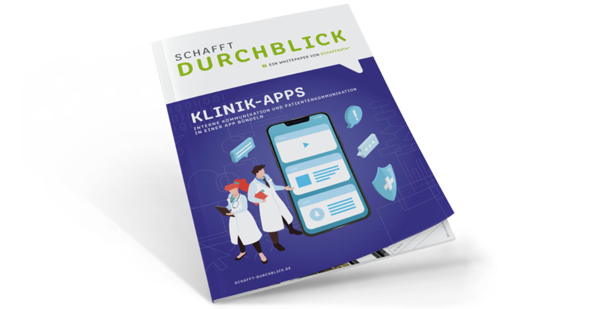 Titelblatt des Whitepapers zum Thema Klinik-Apps